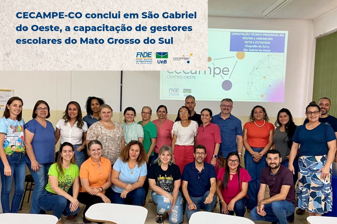 CECAMPE-CO conclui em São Gabriel do Oeste, a capacitação de gestores escolares do Mato Grosso do Sul